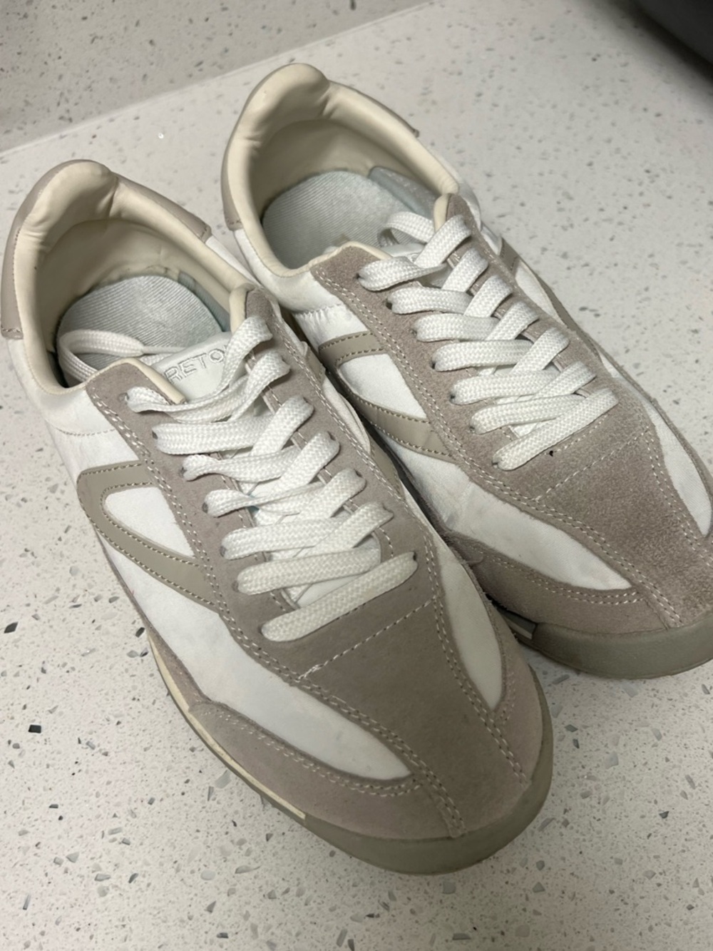 Tretorn Rawlins White/Silver Low-Top Retro sneakers